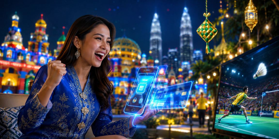 Suasana kasino hiburan gaya Malaysia dengan dealer berbaju kurung